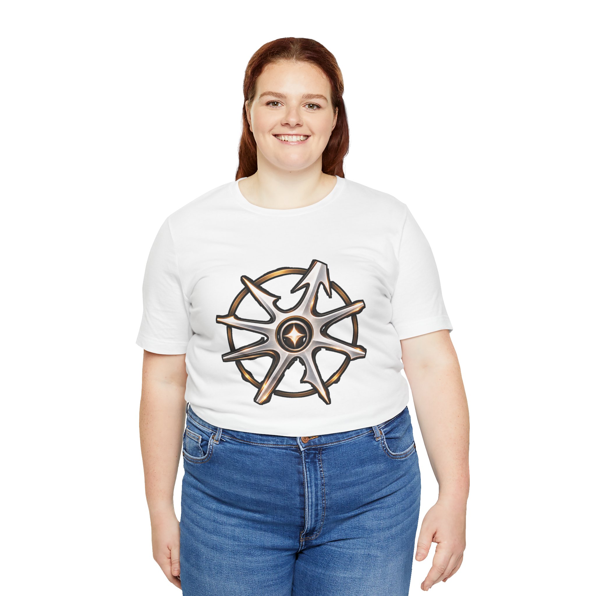 Disruptarian Compass Tee White – view 5 mockup