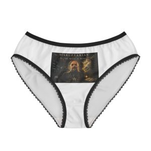 The Mind Is Mine Panties – White / Black Trim – product mockup