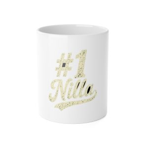 #1 Nilla Mug – Cream Print – White – product mockup