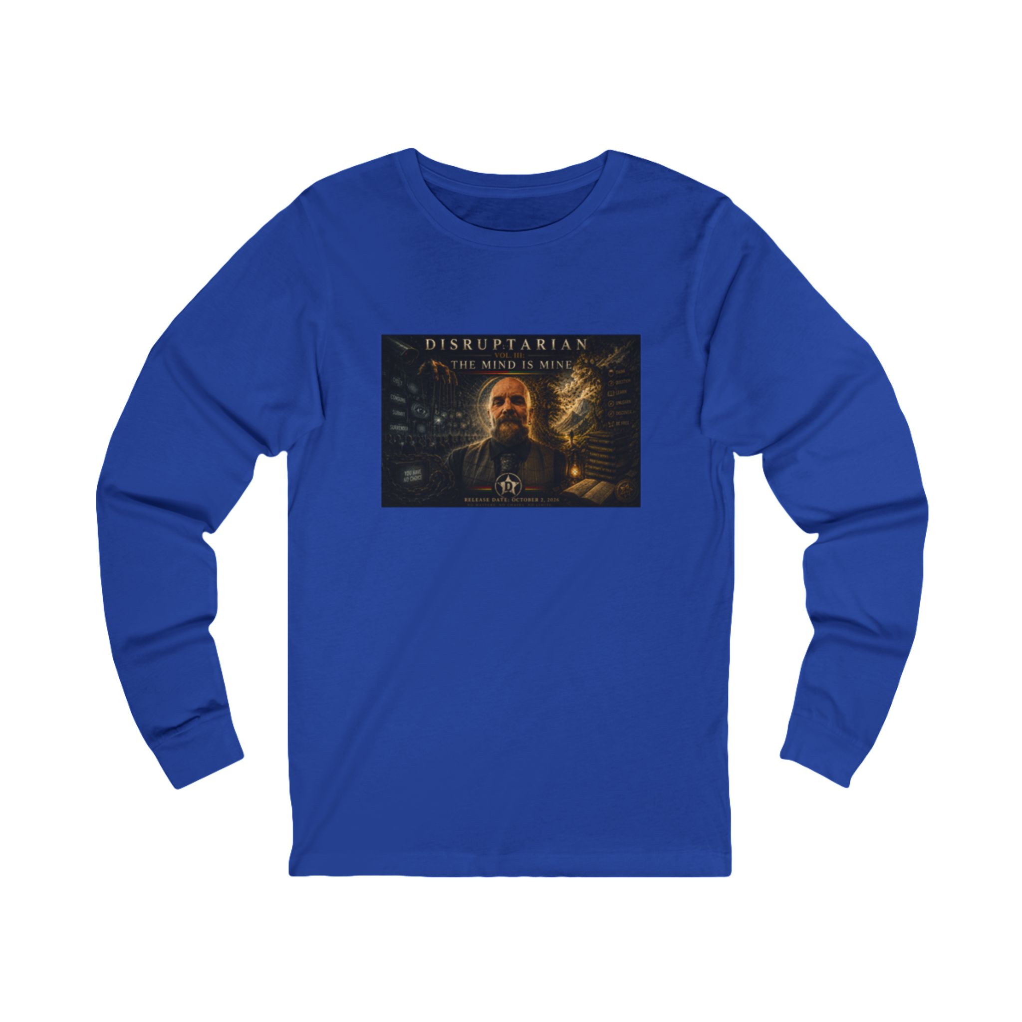 The Mind Is Mine Long Sleeve Tee – True Royal mockup