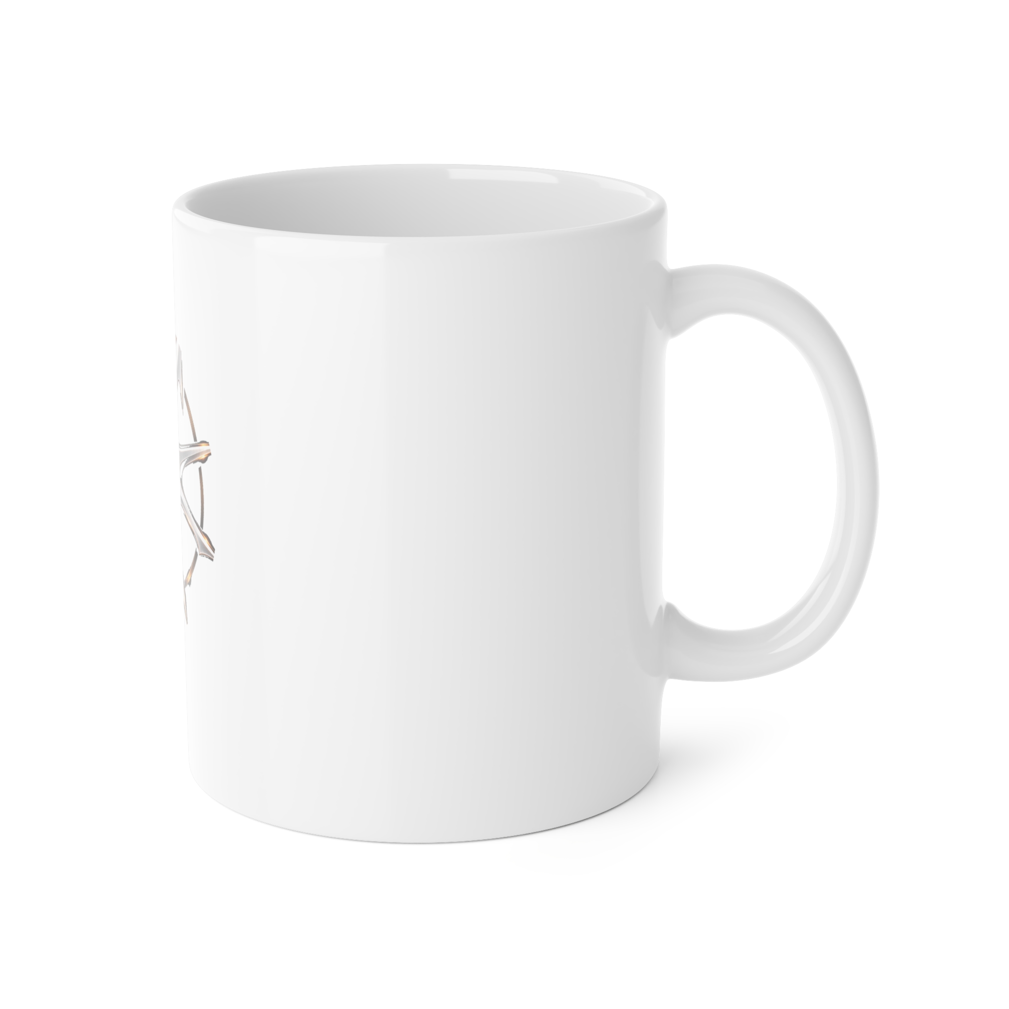 Disruptarian Compass Mug – Cream Print – view 3 mockup