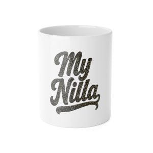 My Nilla Mug – Dark Print – White – product mockup