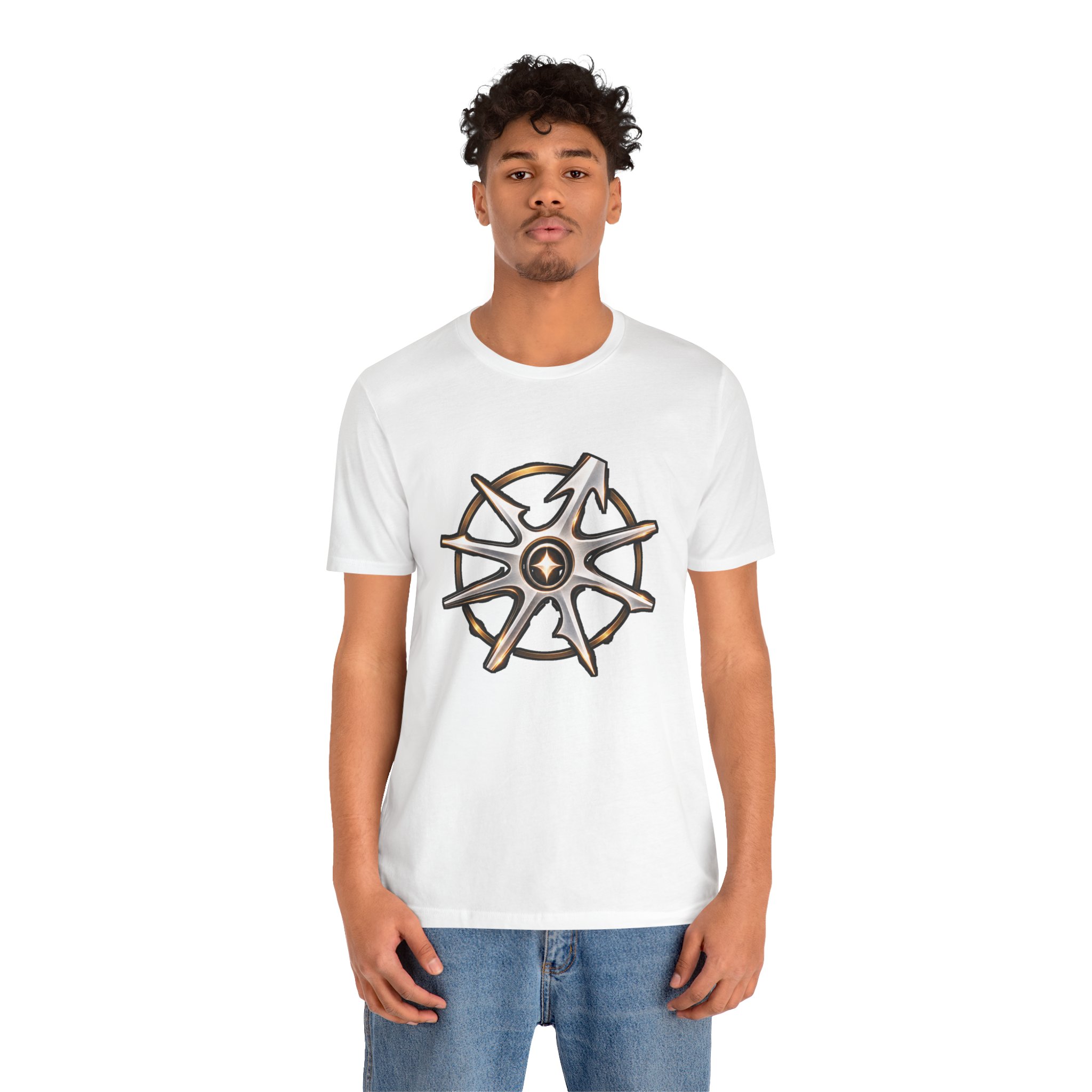 Disruptarian Compass Tee White – view 2 mockup