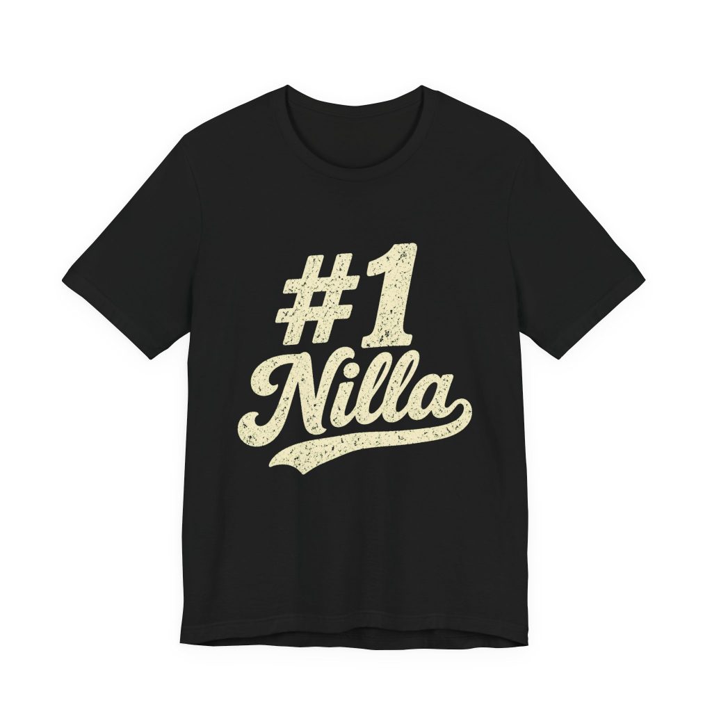 #1 Nilla Tee Black – Black – product mockup