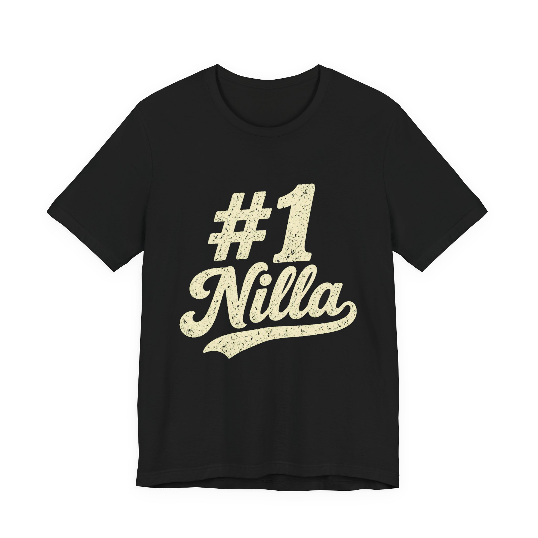 #1 Nilla Tee Black – Black – product mockup