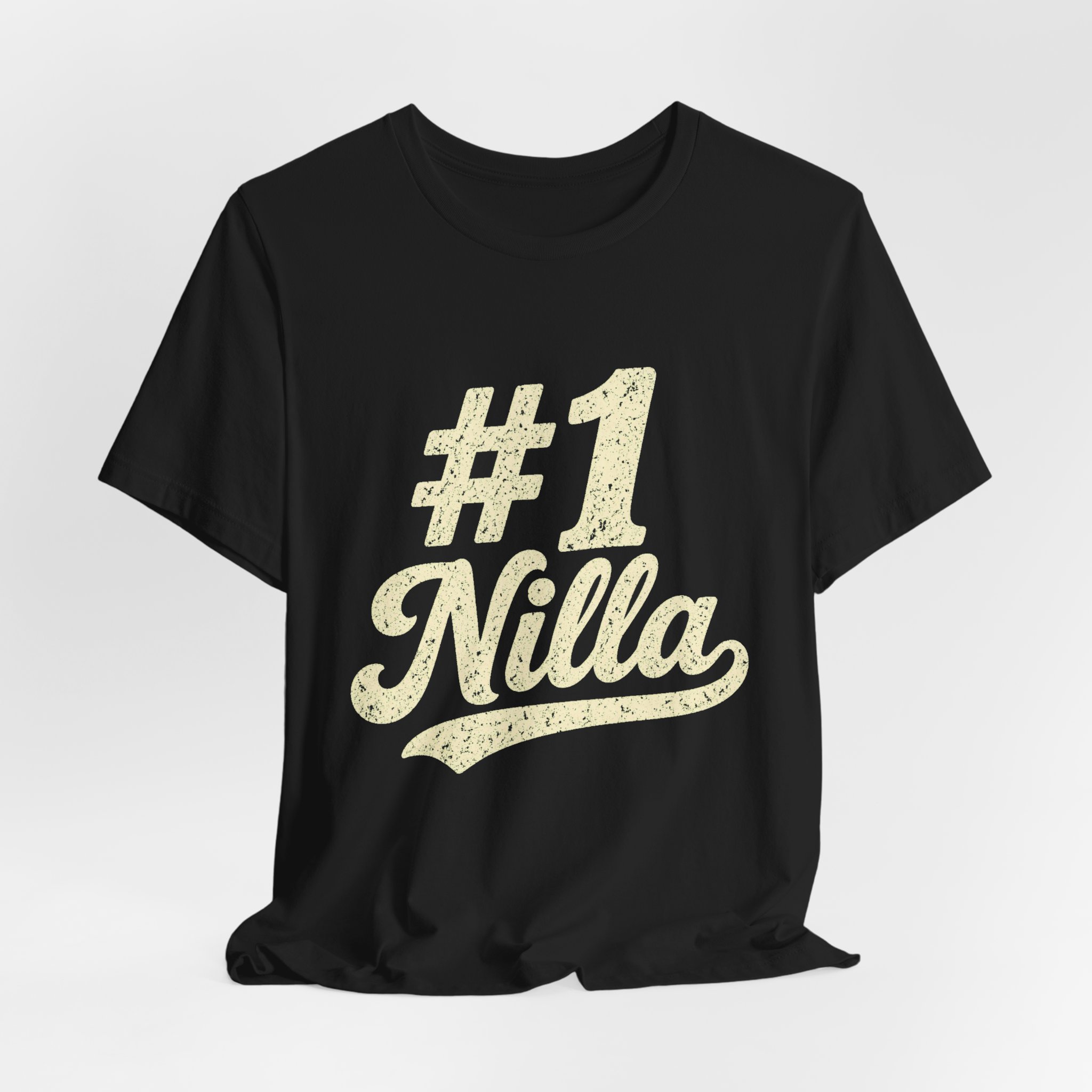 #1 Nilla Tee Black – view 3 mockup