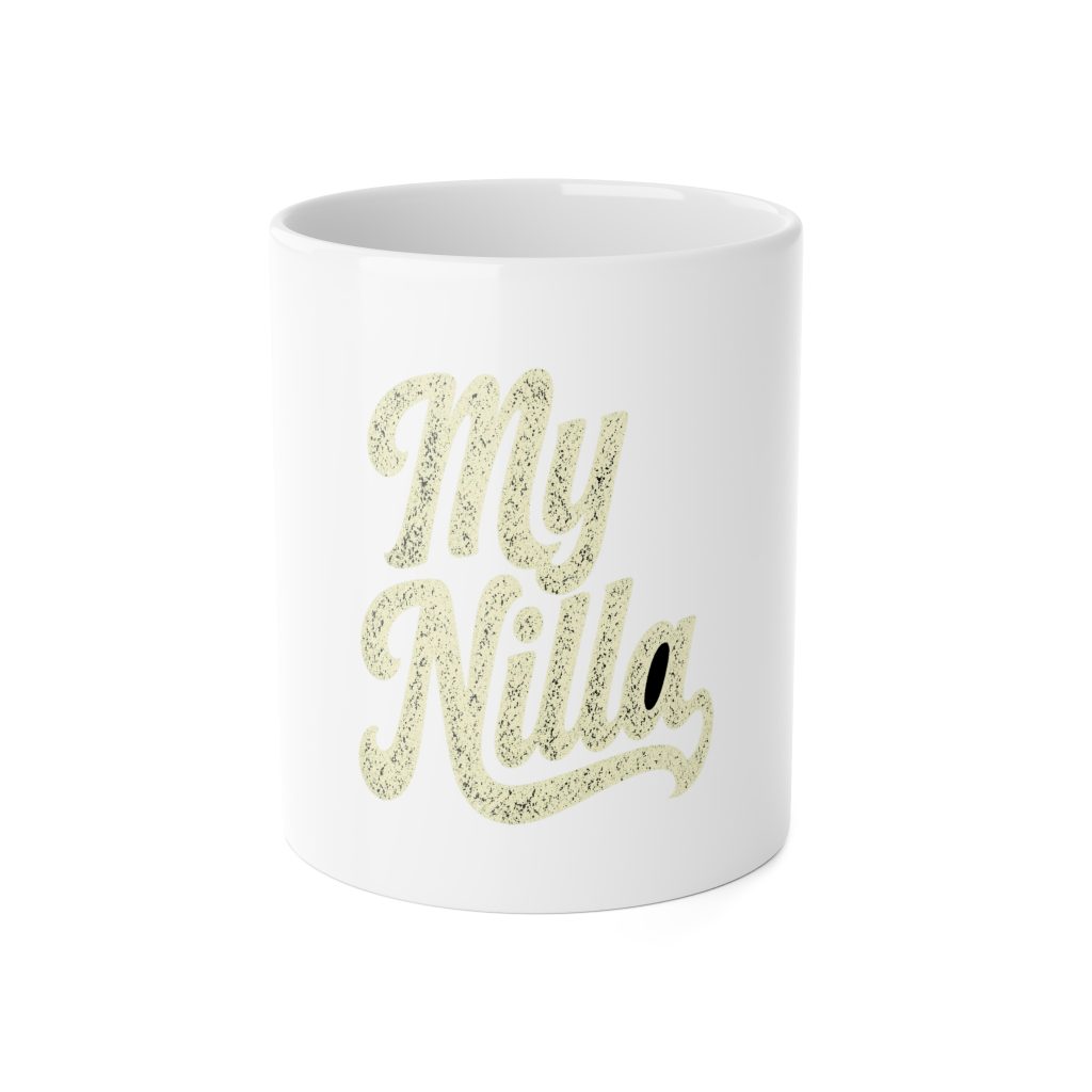 My Nilla Mug – Cream Print – White – product mockup