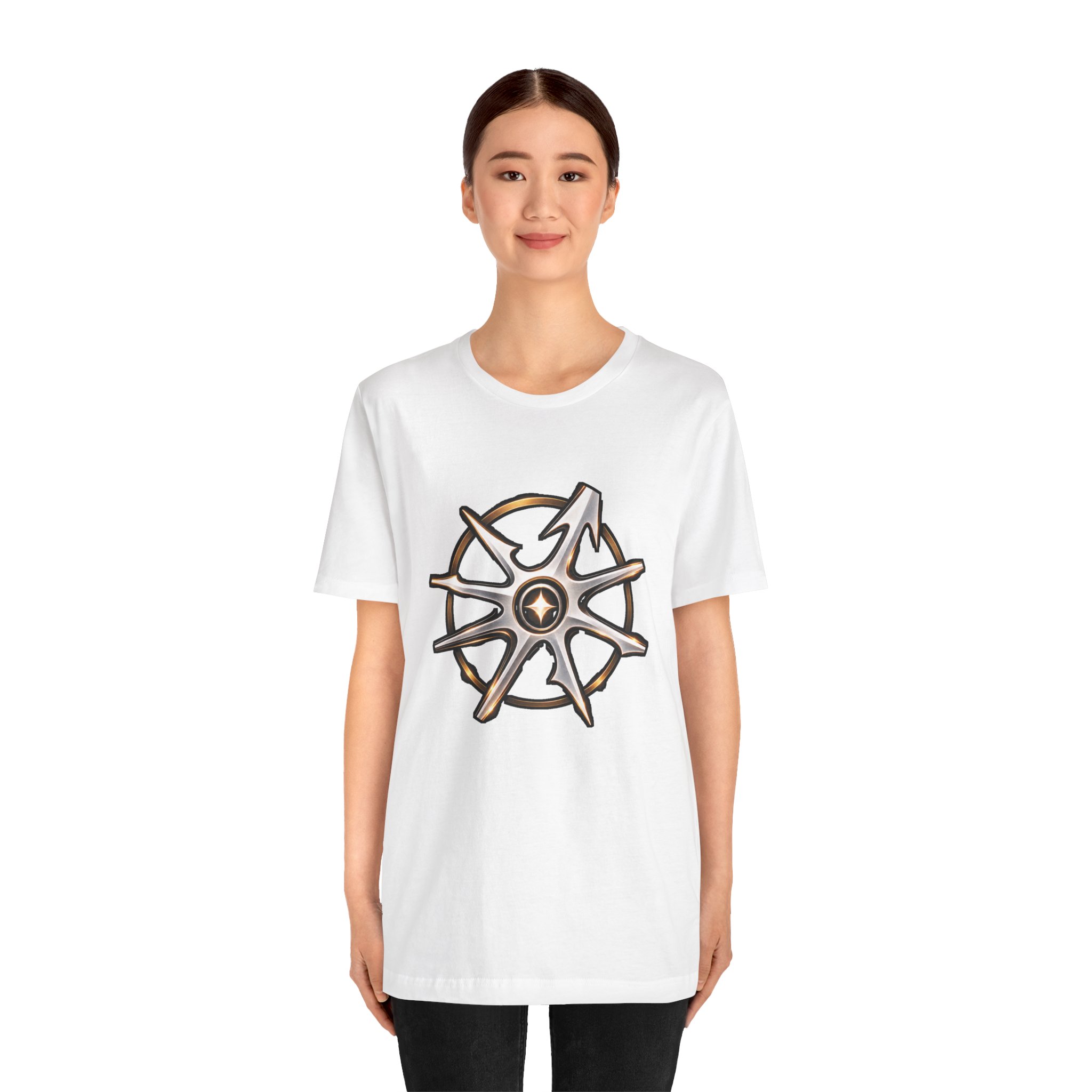 Disruptarian Compass Tee White – view 1 mockup