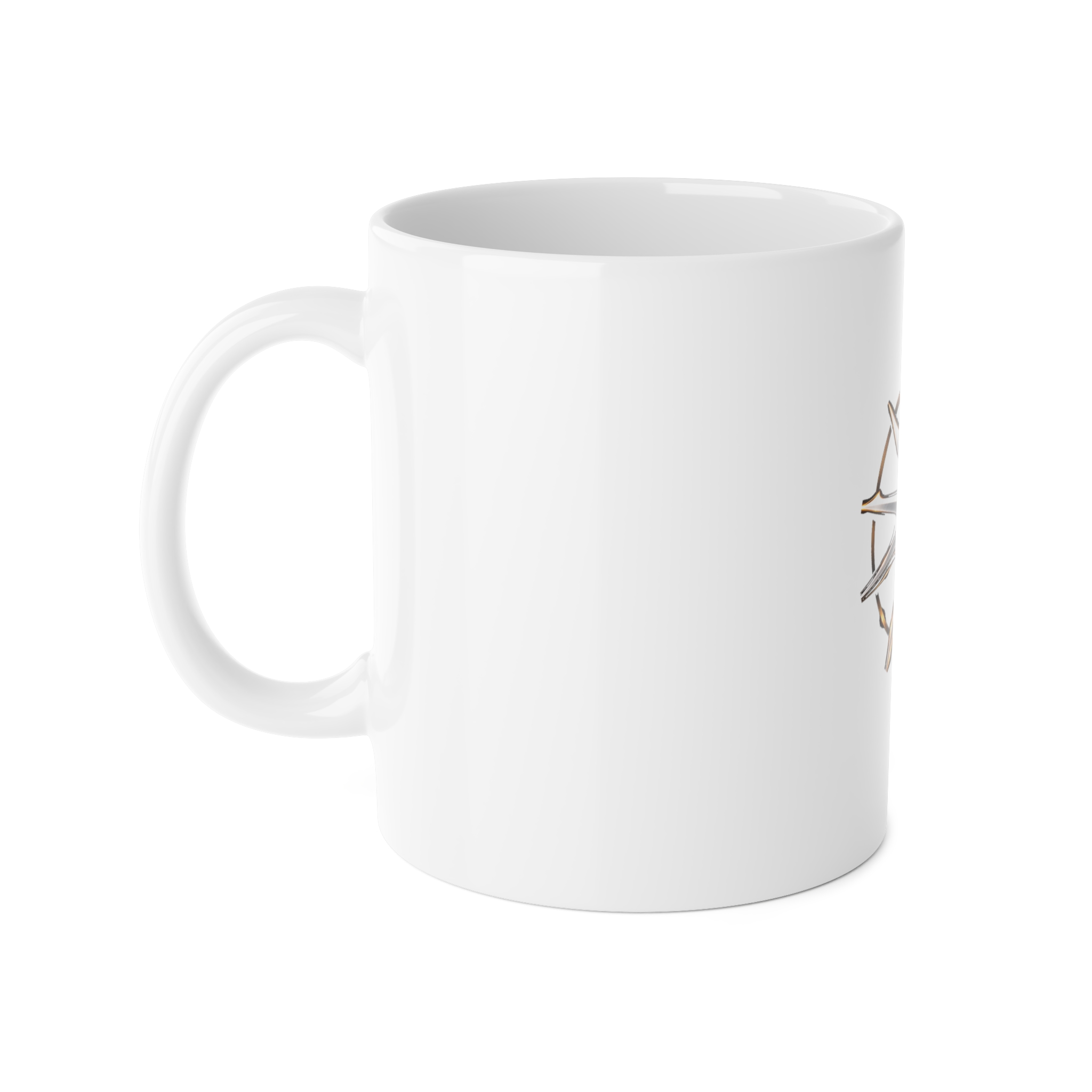 Disruptarian Compass Mug – Cream Print – view 1 mockup