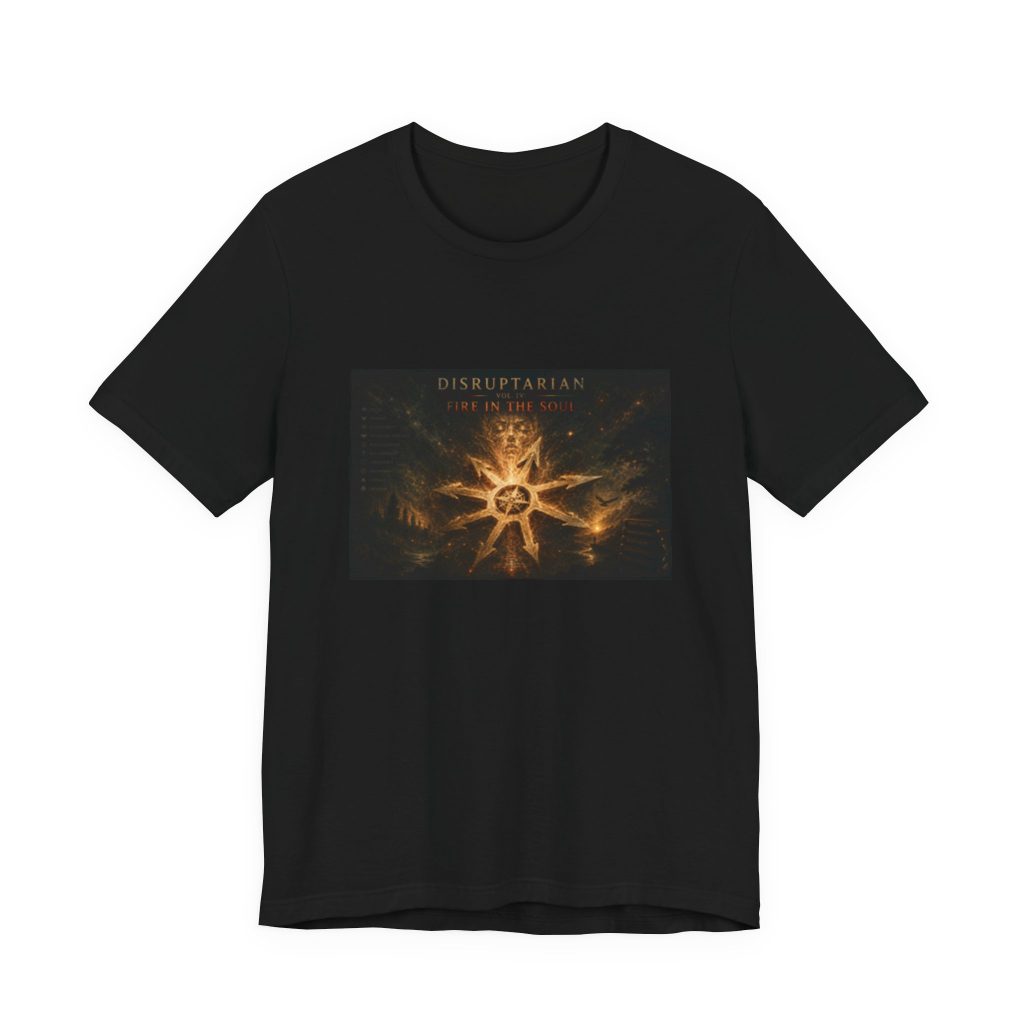 Fire in the Soul Tee Black – Black – product mockup