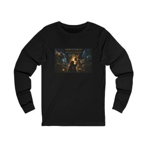 Bring Out the Books Long Sleeve Tee – Black – product mockup
