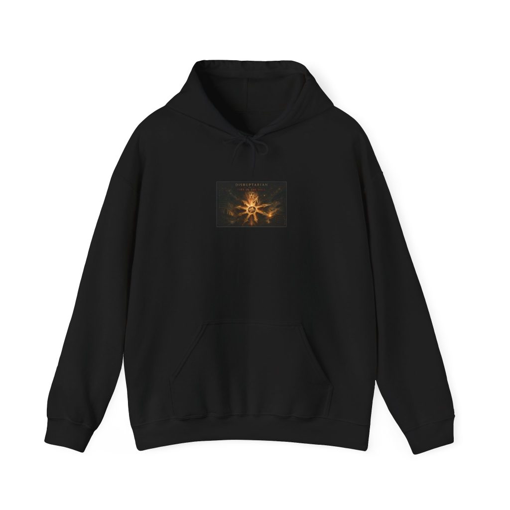 Fire in the Soul Hoodie Black – Black – product mockup