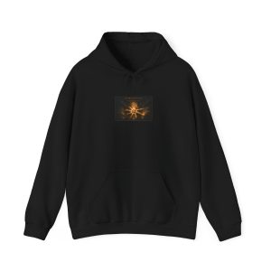 Fire in the Soul Hoodie Black – Black – product mockup