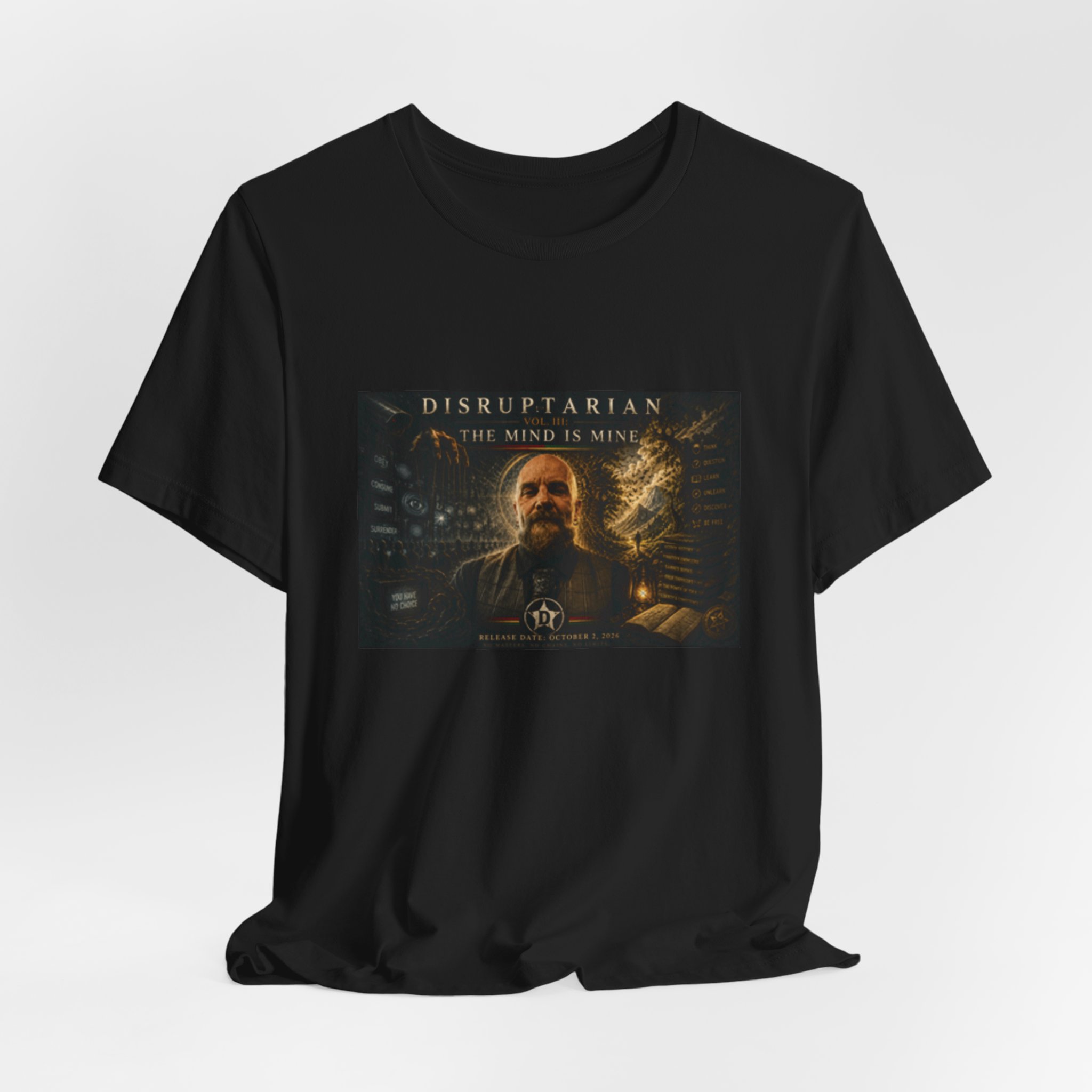 The Mind Is Mine Tee Black – view 3 mockup