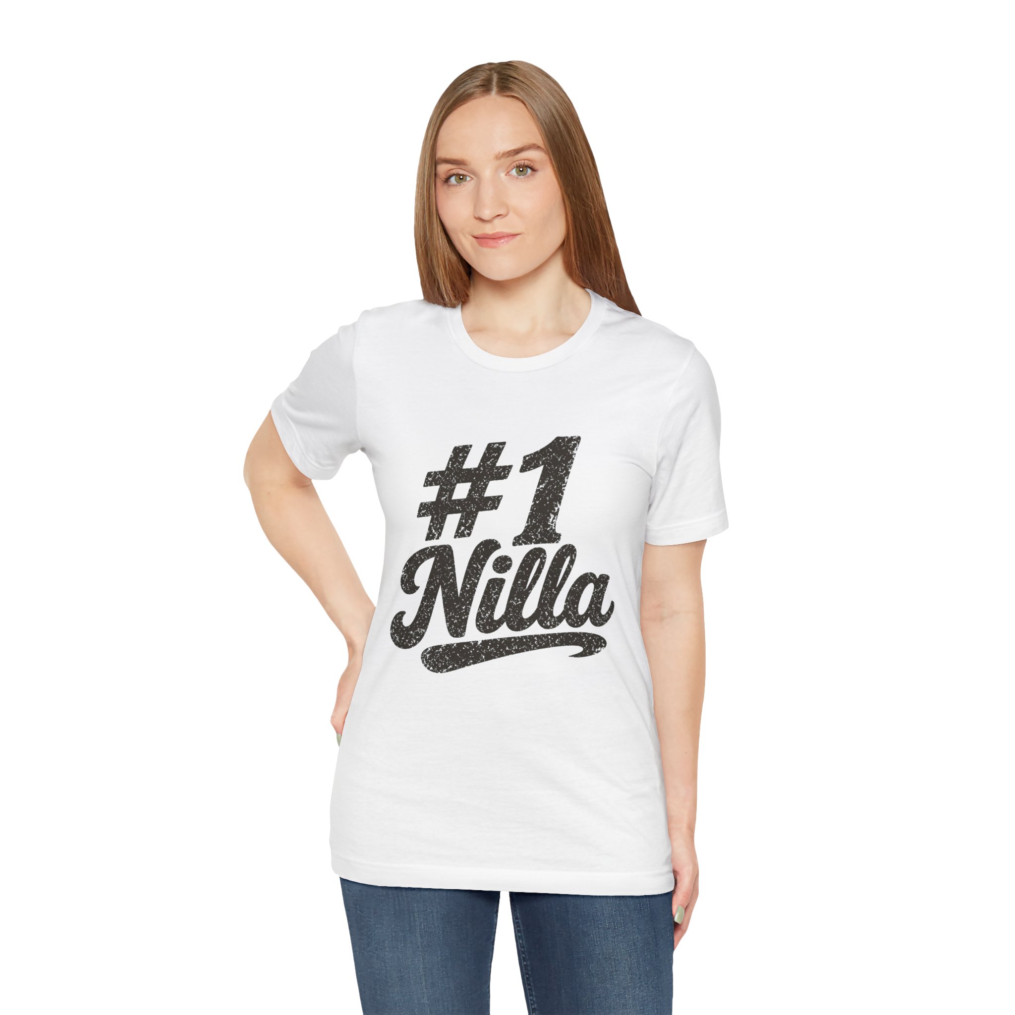 #1 Nilla Tee White – view 3 mockup