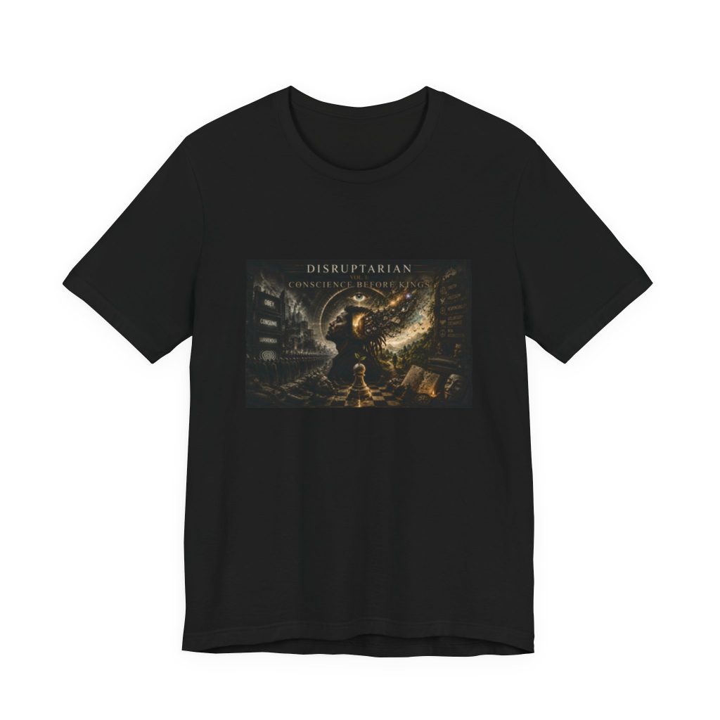 Conscience Before Kings Tee Black – Black – product mockup