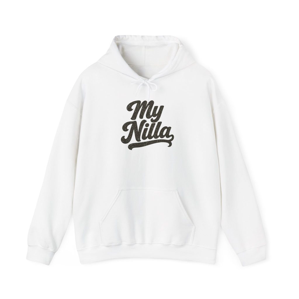 My Nilla Hoodie White – White – product mockup