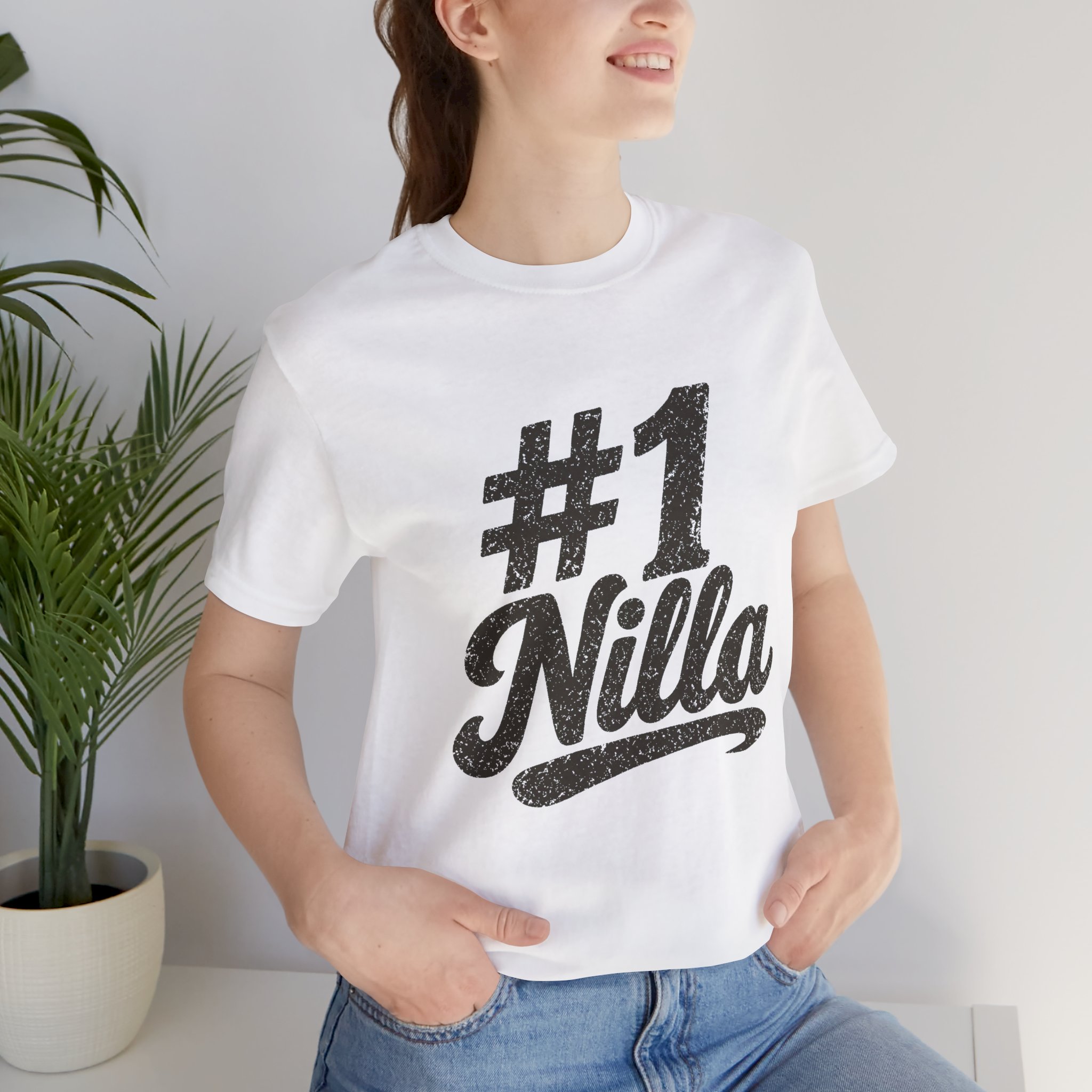 #1 Nilla Tee White – view 6 mockup