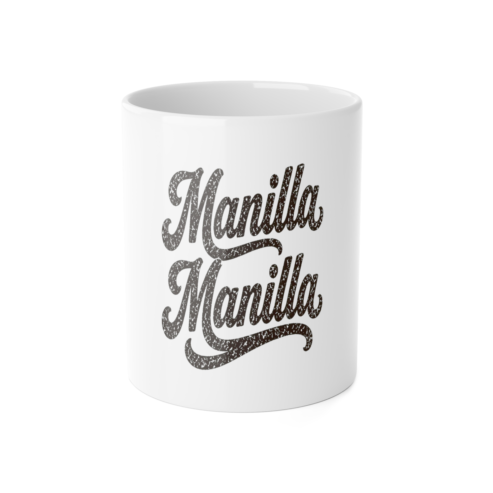 Manilla Manilla Mug – Dark Print – White – product mockup
