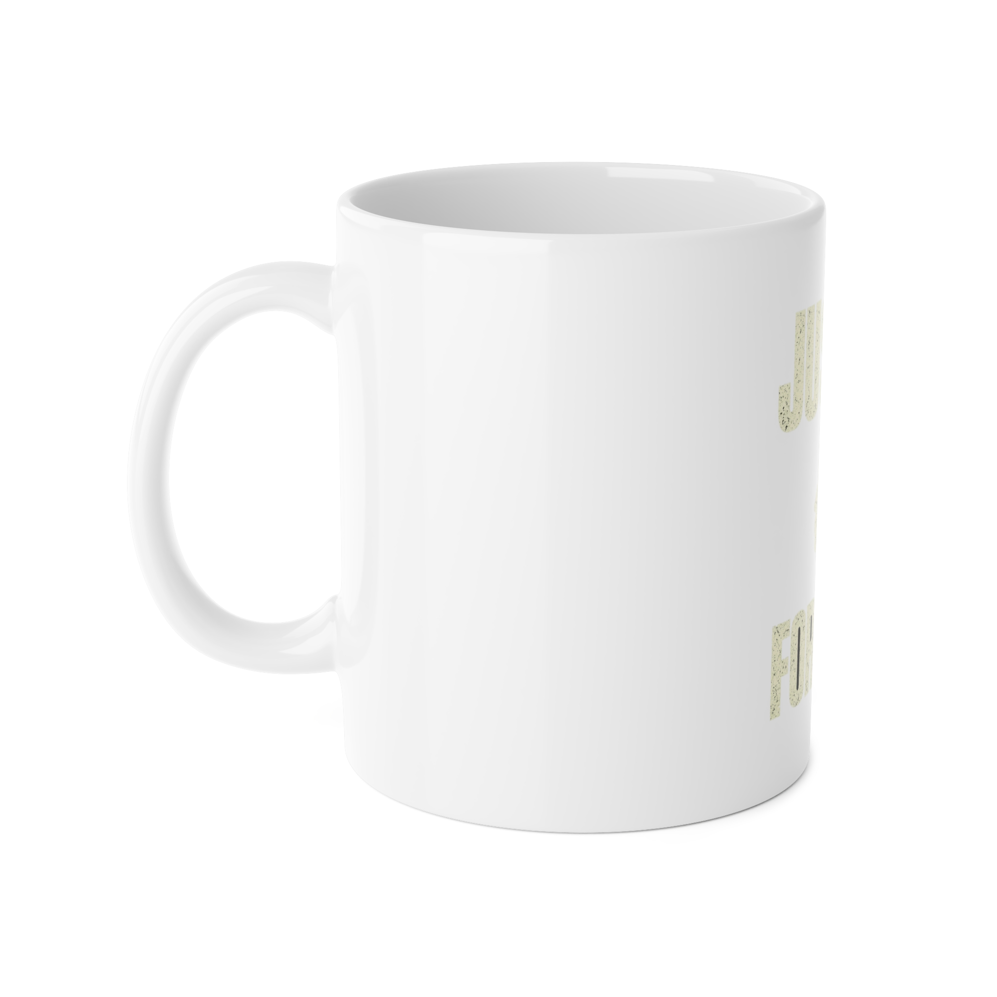 Justice for Juicy Mug – Cream Print – view 1 mockup