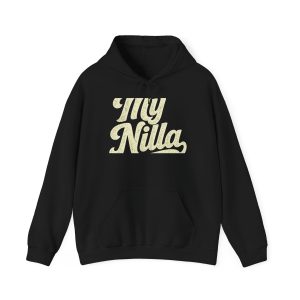 My Nilla Hoodie Black – Black – product mockup